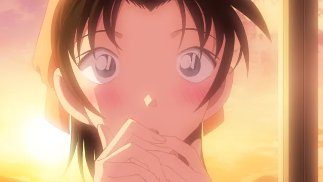 Heiji Hattori holding hands with Kazuha