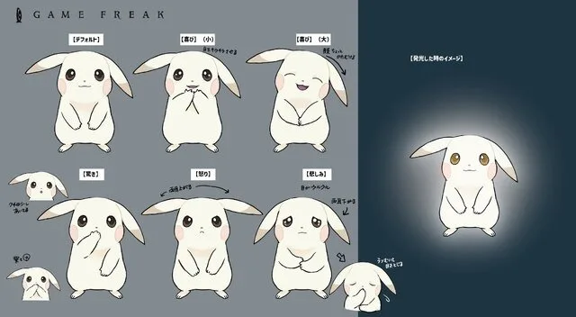 Схема емоцій блідого Пікачу в Poko a Pokemon