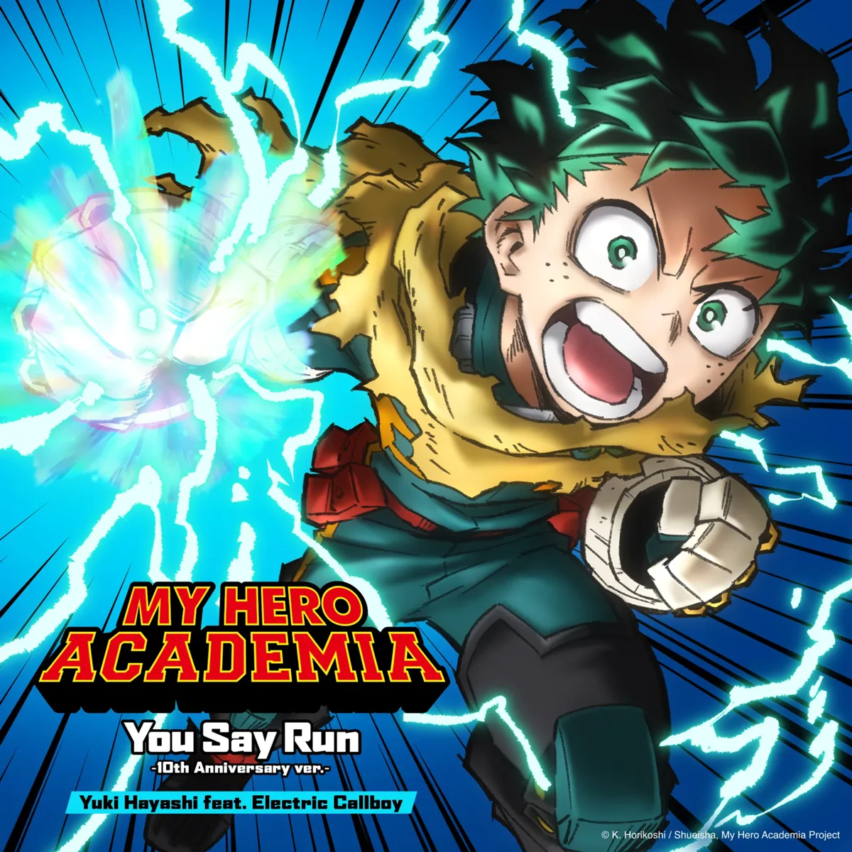 my hero academia you say run electric callboy artwork cover
