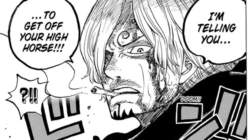 Санджі в 1197 розділі манґи One Piece