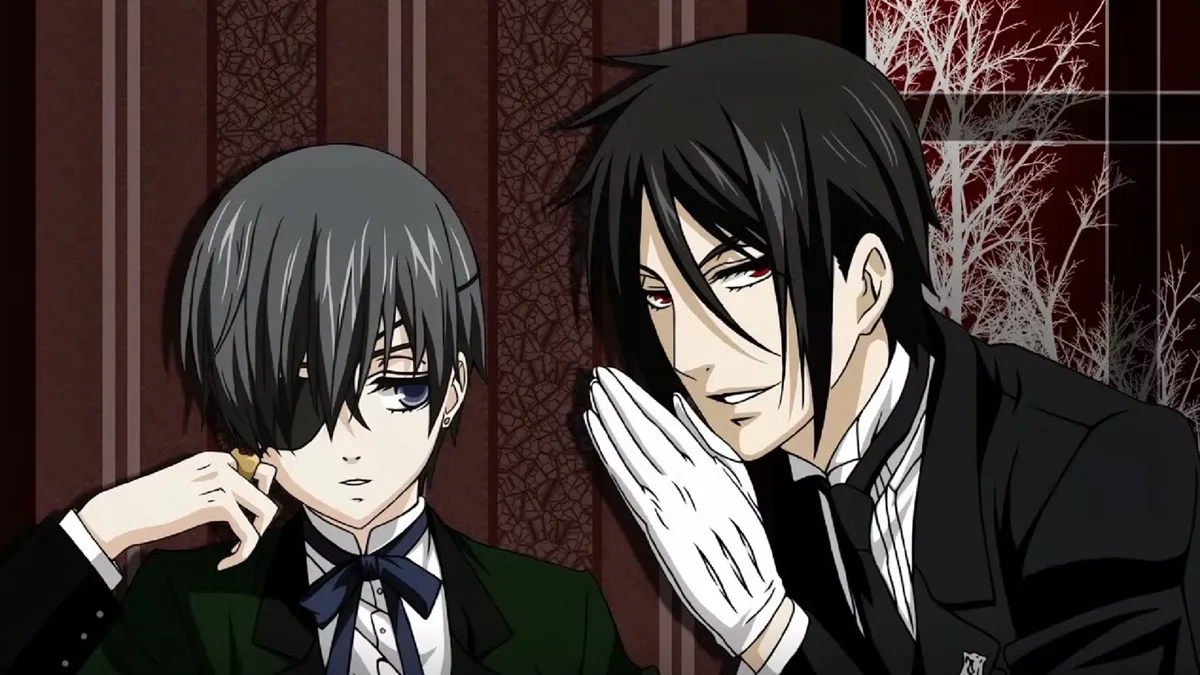 Anime Key Visual of Ciel Phantomhive and Sebastian Michaelis
