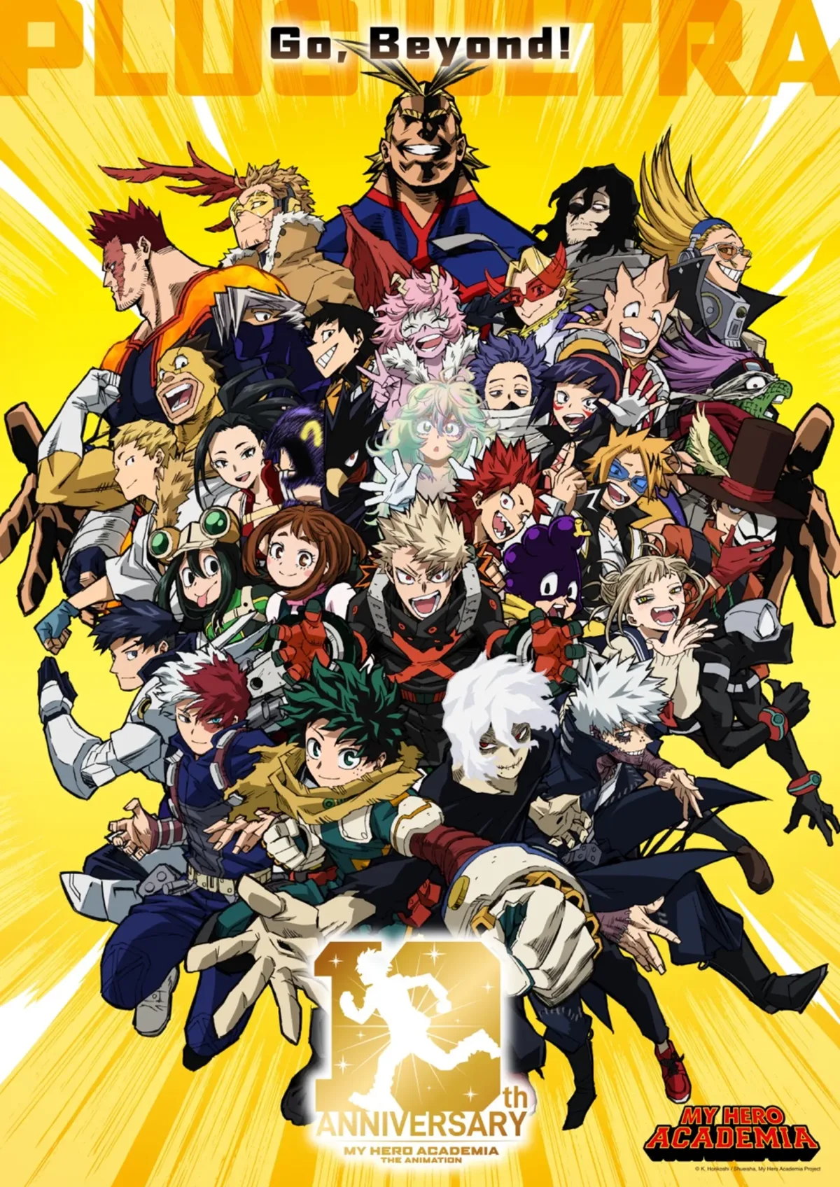 My Hero Academia 10th anniversary visual English