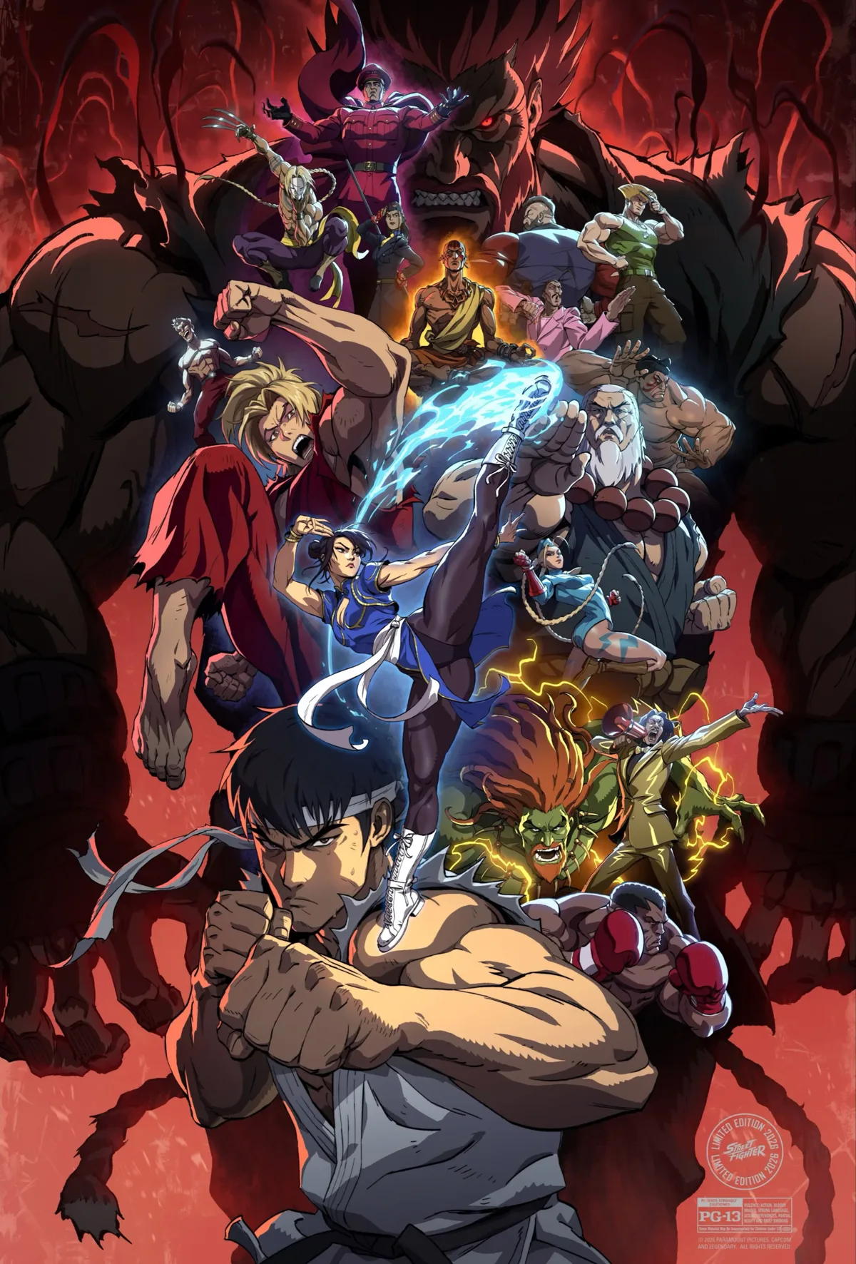 Street Fighter Anime Poster Visual