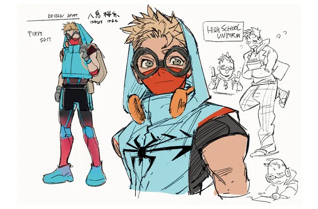 Spider-Man Manga Concept Art by tokitokoro