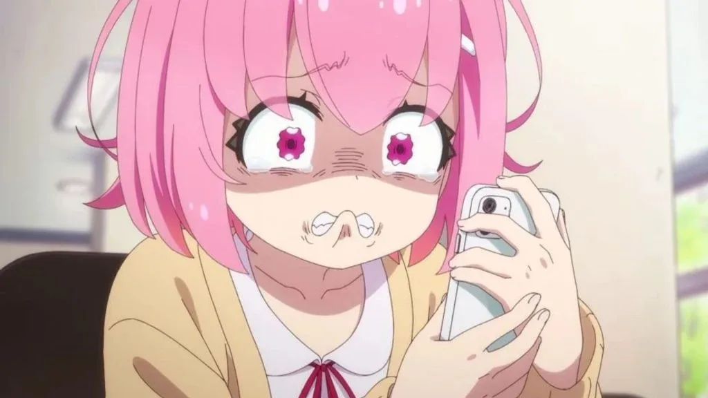 anime girl pink hair