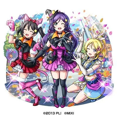 Yozawa Niko, Ayase Eri, and Tojo Nozomi unit art