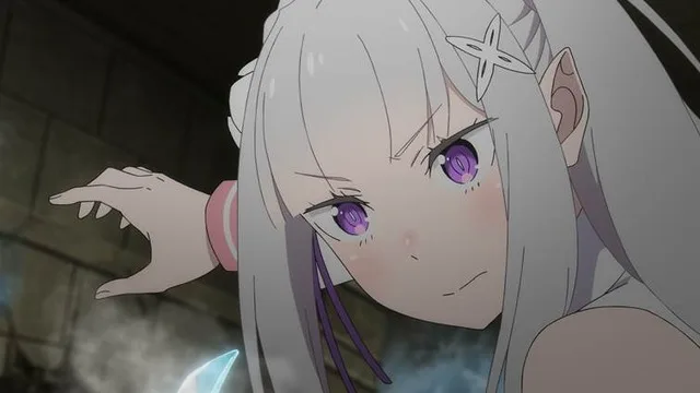 Subaru and Emilia reunion in Pleiades Watchtower