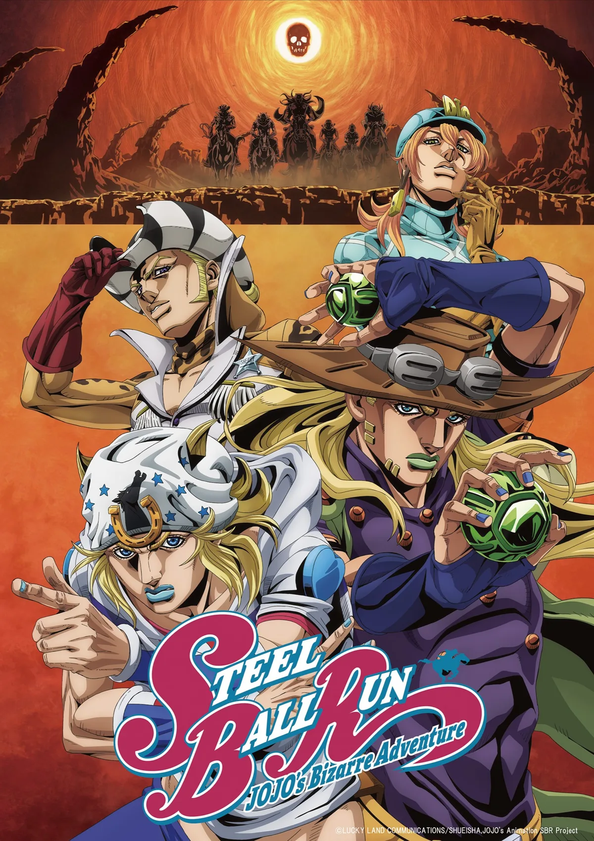 Офіційний візуал аніме Steel Ball Run