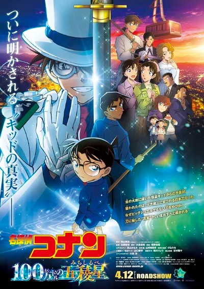 Previous survey visual featuring popular anime characters
