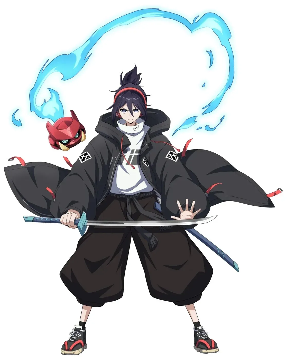 mecha samurai chiaki character visual
