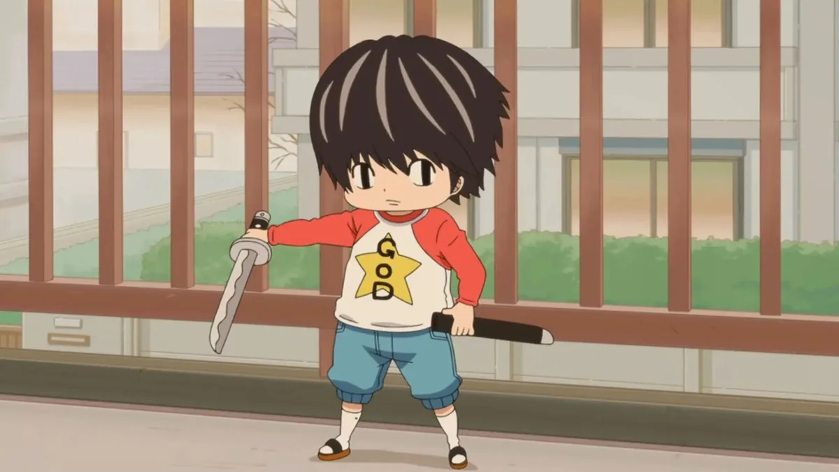 Kotaro holding a katana