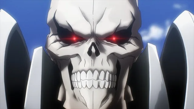 Overlord anime key visual featuring Ainz Ooal Gown