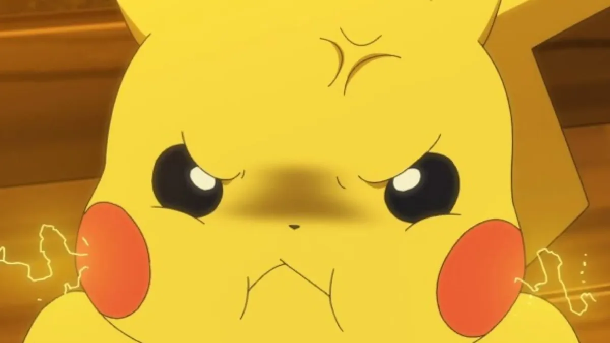 Angry Pikachu Closeup