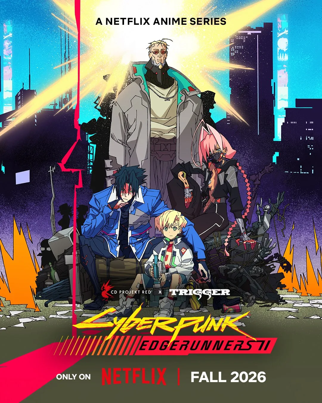 cyberpunk edgerunners 2 main cast key visual fall 2026 release
